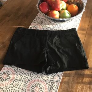 Mossimo Size 10 Black Short Shorts w/ Faux Pockets